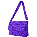 Shades Of Purple Triangles Full Print Messenger Bag (L) View1