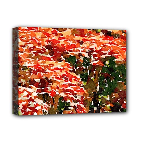 Red Maples In Watercolor Deluxe Canvas 16  X 12  (stretched)  by LgoodDesigns