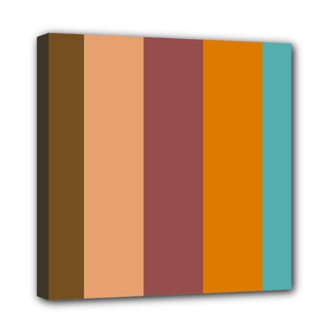 Stripey 15 Mini Canvas 8  X 8  (stretched) by anthromahe