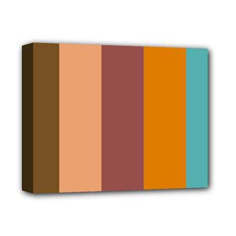 Stripey 15 Deluxe Canvas 14  X 11  (stretched) by anthromahe