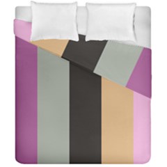 Stripey 16 Duvet Cover Double Side (california King Size) by anthromahe