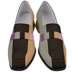 Stripey 16 Women s Chunky Heel Loafers by anthromahe