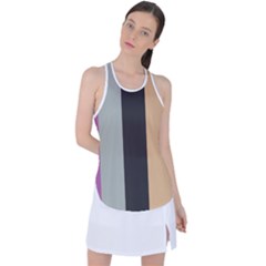 Stripey 16 Racer Back Mesh Tank Top by anthromahe