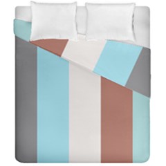 Stripey 17 Duvet Cover Double Side (california King Size) by anthromahe