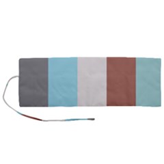 Stripey 17 Roll Up Canvas Pencil Holder (m) by anthromahe