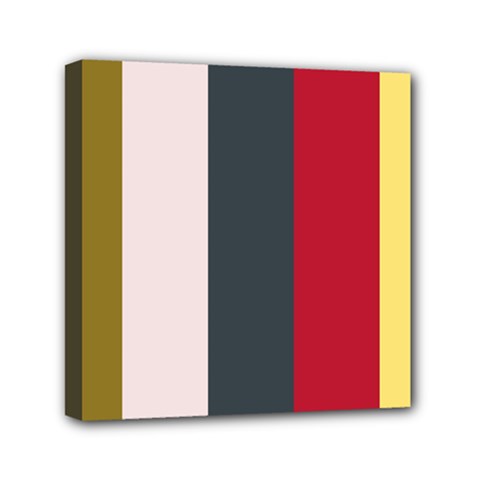 Stripey 18 Mini Canvas 6  X 6  (stretched) by anthromahe