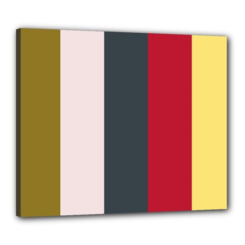 Stripey 18 Canvas 24  X 20  (stretched) by anthromahe