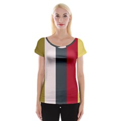 Stripey 18 Cap Sleeve Top by anthromahe