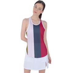 Stripey 18 Racer Back Mesh Tank Top by anthromahe