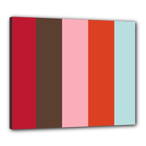 Stripey 19 Canvas 24  X 20  (stretched) by anthromahe