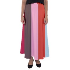 Stripey 19 Flared Maxi Skirt