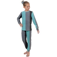 Stripey 20 Kids  Long Sleeve Set  by anthromahe