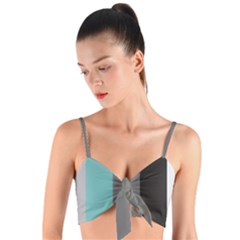 Stripey 20 Woven Tie Front Bralet by anthromahe