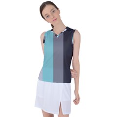 Stripey 20 Women s Sleeveless Sports Top by anthromahe