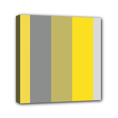 Stripey 21 Mini Canvas 6  X 6  (stretched) by anthromahe