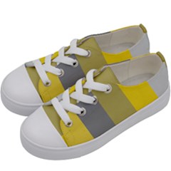 Stripey 21 Kids  Low Top Canvas Sneakers by anthromahe