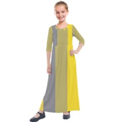 Stripey 21 Kids  Quarter Sleeve Maxi Dress by anthromahe