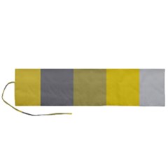 Stripey 21 Roll Up Canvas Pencil Holder (l) by anthromahe