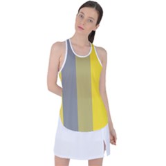 Stripey 21 Racer Back Mesh Tank Top by anthromahe