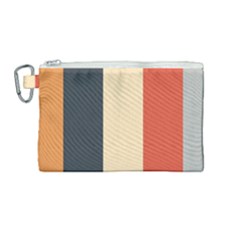 Stripey 22 Canvas Cosmetic Bag (medium) by anthromahe