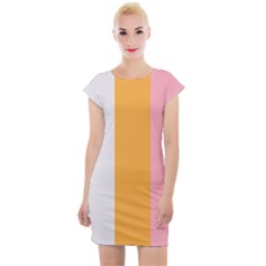 Stripey 23 Cap Sleeve Bodycon Dress by anthromahe