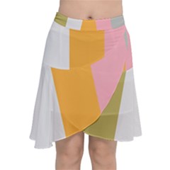 Stripey 23 Chiffon Wrap Front Skirt