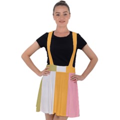 Stripey 23 Velvet Suspender Skater Skirt by anthromahe