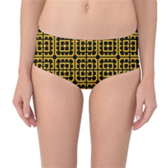 Df Unrest Vibe Mid-waist Bikini Bottoms by deformigo