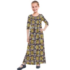 Zappwaits Kids  Quarter Sleeve Maxi Dress by zappwaits