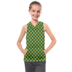 Df Green Domino Kids  Sleeveless Hoodie by deformigo