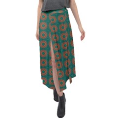 Df Alexis Finley Velour Split Maxi Skirt by deformigo