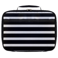 Black & White Stripes Full Print Lunch Bag by anthromahe