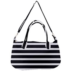 Black & White Stripes Removal Strap Handbag by anthromahe