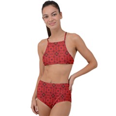 Tiling Zip A Dee Doo Dah+designs+red+color+by+code+listing+1 8 [converted] High Waist Tankini Set by deformigo