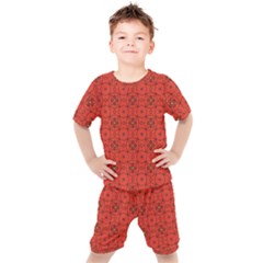 Tiling Zip A Dee Doo Dah+designs+red+color+by+code+listing+1 8 [converted] Kids  Tee And Shorts Set by deformigo