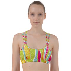 Abstract Lines Line Them Up Sports Bra by designsbymallika