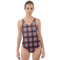 Df West Branch Cut-out Back One Piece Swimsuit by deformigo