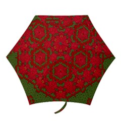 Bloom In Yule  Mandala Season Colors Mini Folding Umbrellas by pepitasart