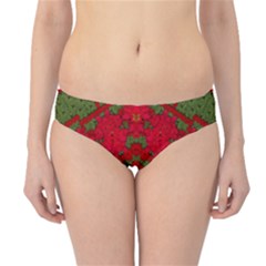 Bloom In Yule  Mandala Season Colors Hipster Bikini Bottoms by pepitasart