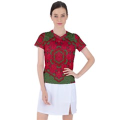 Bloom In Yule  Mandala Season Colors Women s Sports Top