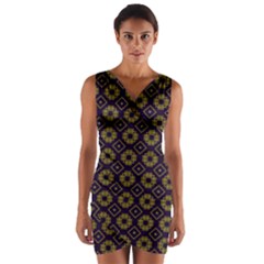 Df Festus Regence Wrap Front Bodycon Dress by deformigo