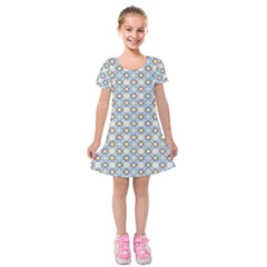 Df Norbert Pastel Kids  Short Sleeve Velvet Dress by deformigo