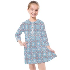 Df Tech Sky Kids  Quarter Sleeve Shirt Dress by deformigo