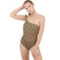 DF Villavechia Frilly One Shoulder Swimsuit View1