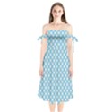 DF Albion Star Shoulder Tie Bardot Midi Dress View1