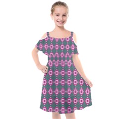 Df Izpilikua Estili Kids  Cut Out Shoulders Chiffon Dress by deformigo