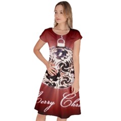 Merry Christmas Ornamental Classic Short Sleeve Dress by christmastore