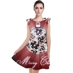 Merry Christmas Ornamental Tie Up Tunic Dress by christmastore
