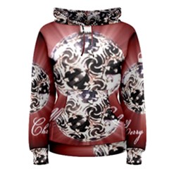 Merry Christmas Ornamental Women s Pullover Hoodie by christmastore