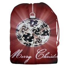 Merry Christmas Ornamental Drawstring Pouch (3xl) by christmastore